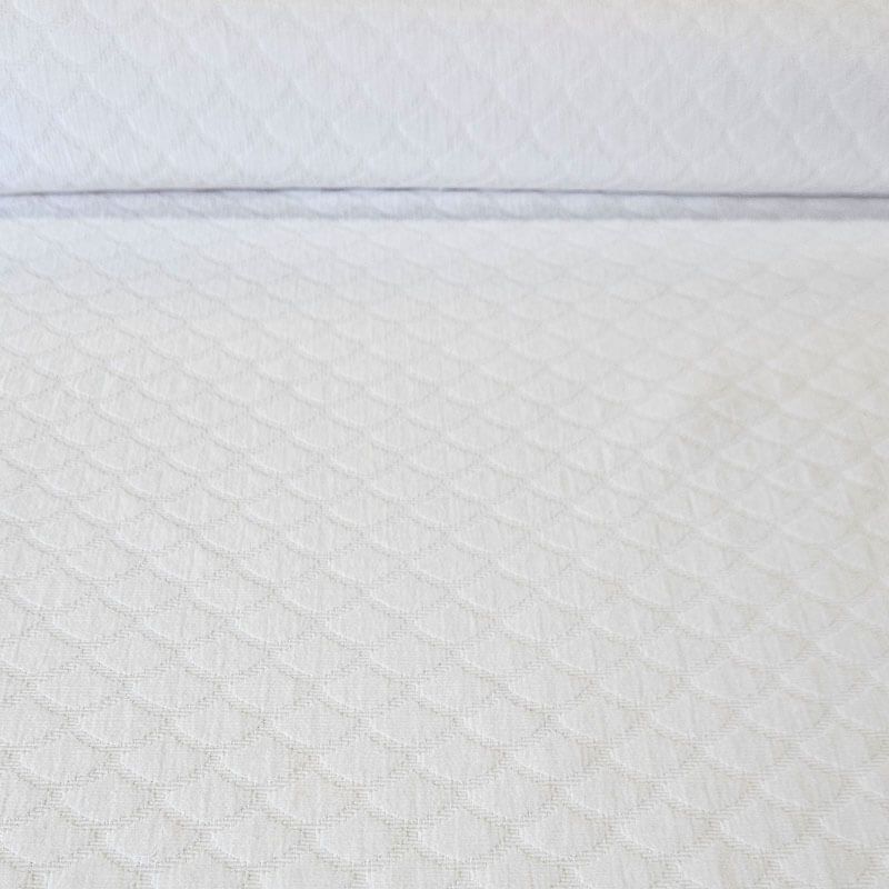Tela de Piqué Conchas Blanco Roto (ancho 1,60M)