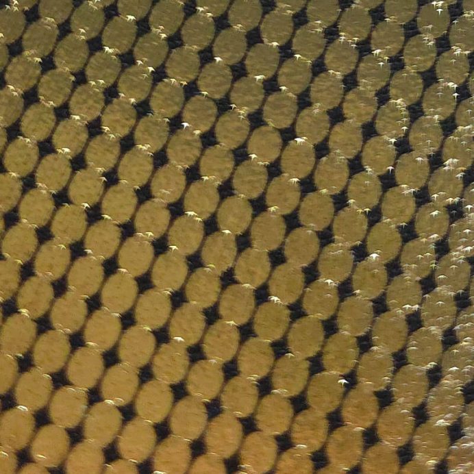 Tela de Punto Lamé Dorada con Efecto Lentejuela (ancho 1,45M) - Imagen 4