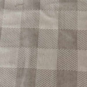 Tela de Lona Beige Tejida Cuadros en Diagonal (ancho 2,80M)
