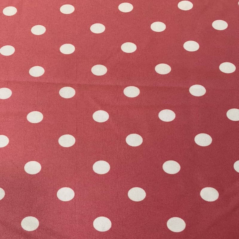 Tela de Stretch Rosa Suave Lunar Blanco de 1,3 cm (ancho de la tela 1,50M)