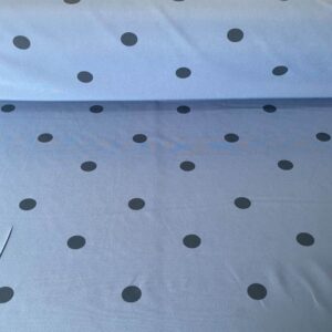 Tela de Lunares Azul Oscuro Flamenca Poliéster Fondo Vaquero (ancho 1,50M)