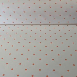 Bielastico Fino Fondo Beige Lunar 7mm Color Naranja (ancho 1,50M)