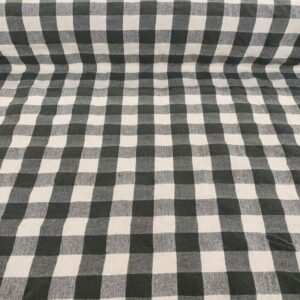 Tela de Cuadros Vichy Rustico 100% Algodón Verde Oscuro (ancho 1,50M)