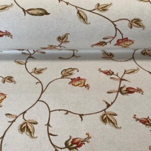 Half Panama con Flores Vintage 100% Algodón (Ancho 2,80M)