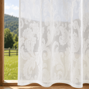 Visillo Devoré Ornamental Blanco (ancho 2,80M)