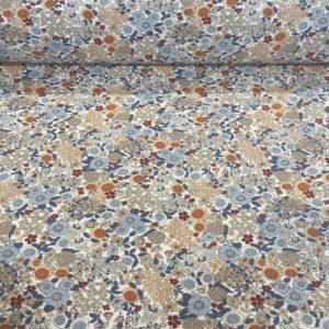 Villela Tipo Liberty Teja y Celestes (Ancho 1,50M)