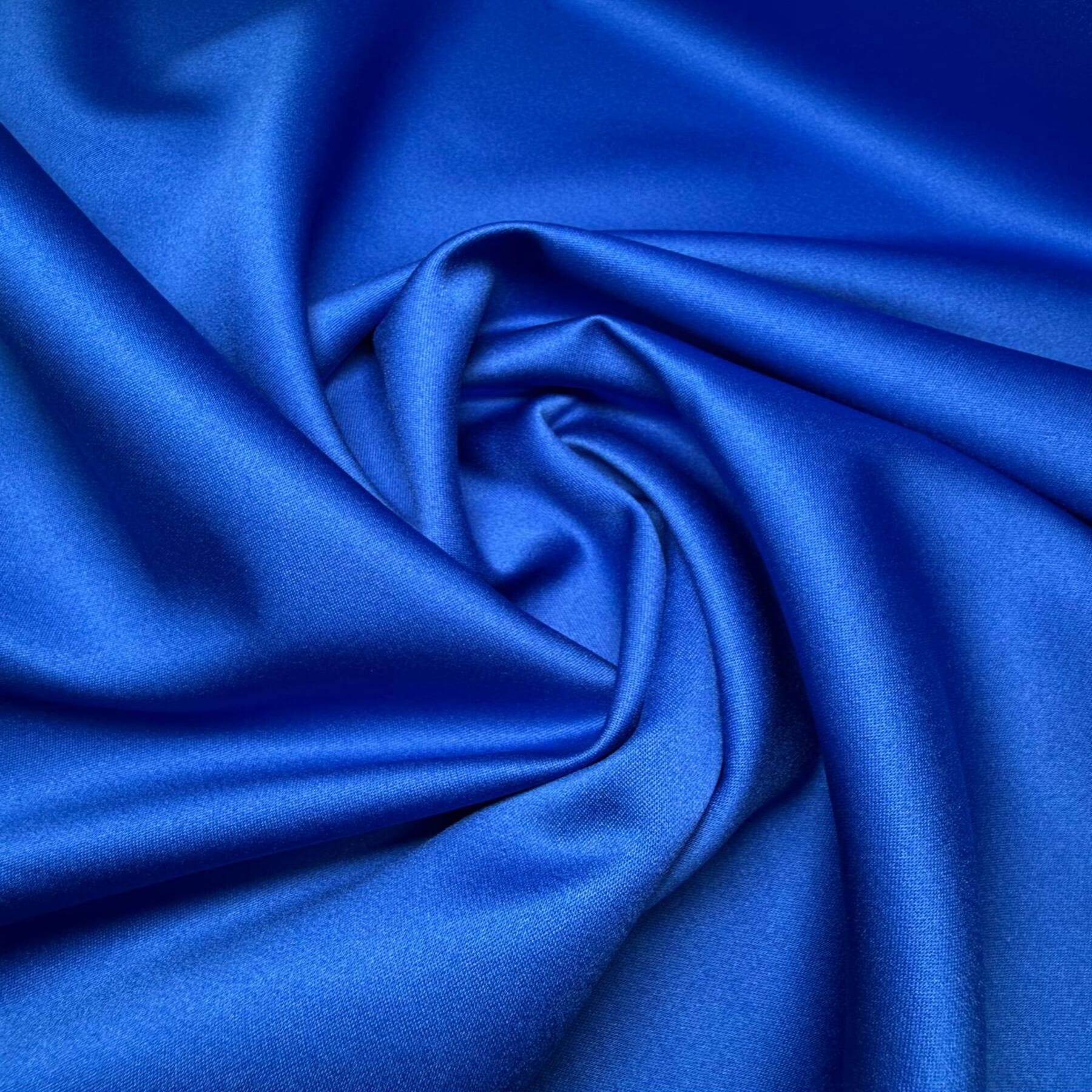 Tela de Raso Licra (Saxo) Azul Klein (Ancho 1,60M) - Imagen 3
