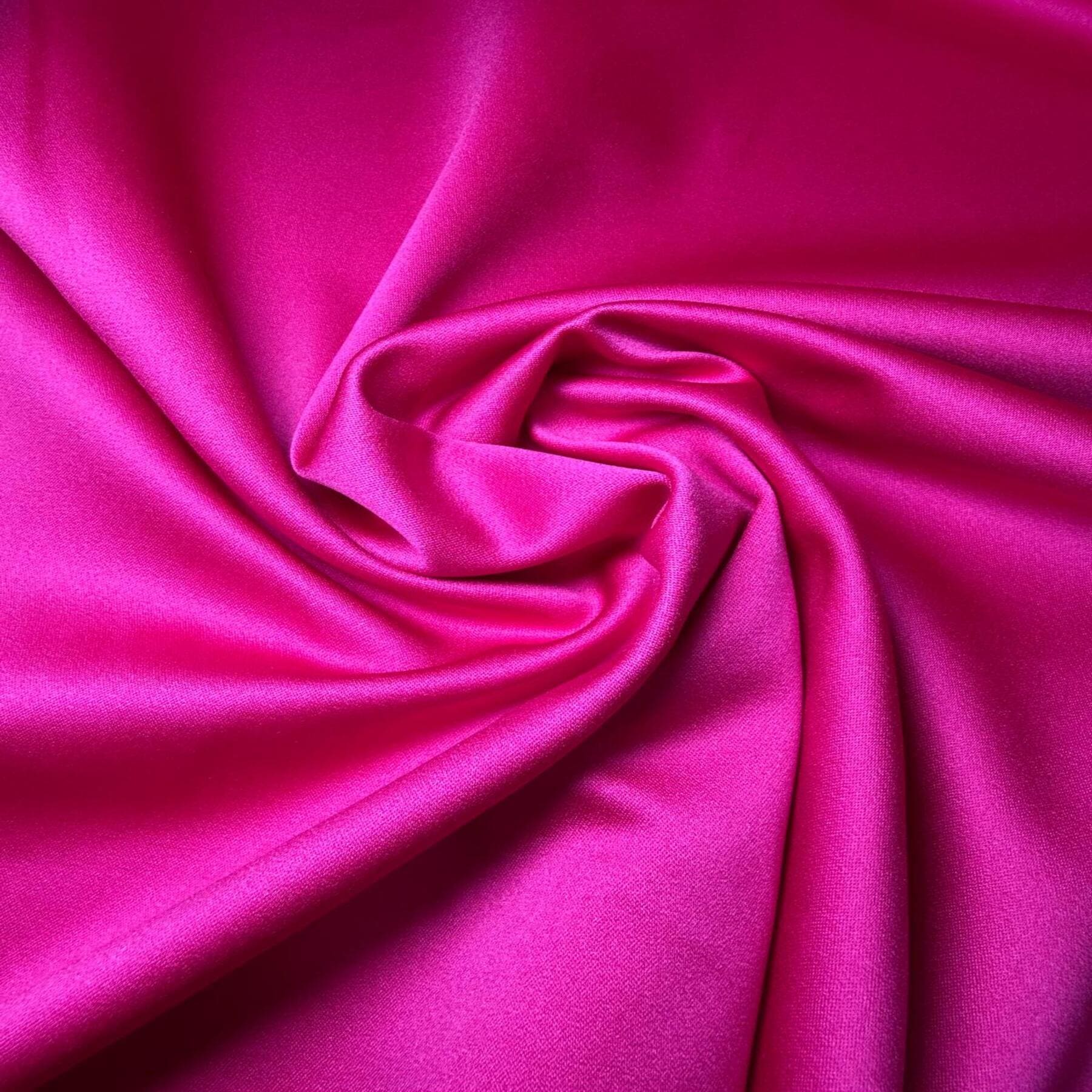 Tela de Raso Licra (Saxo) Fucsia (Ancho 1,60M) - Imagen 3