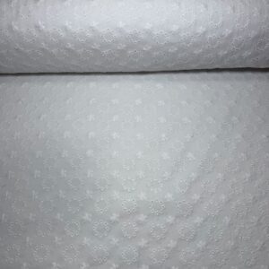 Tela Perforada Flores Pequeñas con Motivos Circulares (Ancho 1,45M)