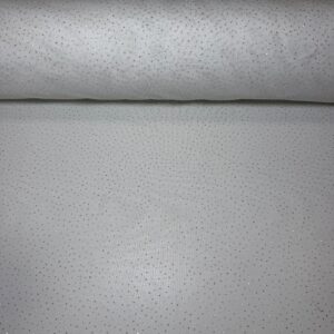 Tul de Licra Blanco Purpurina Plata (Ancho 1,55M)