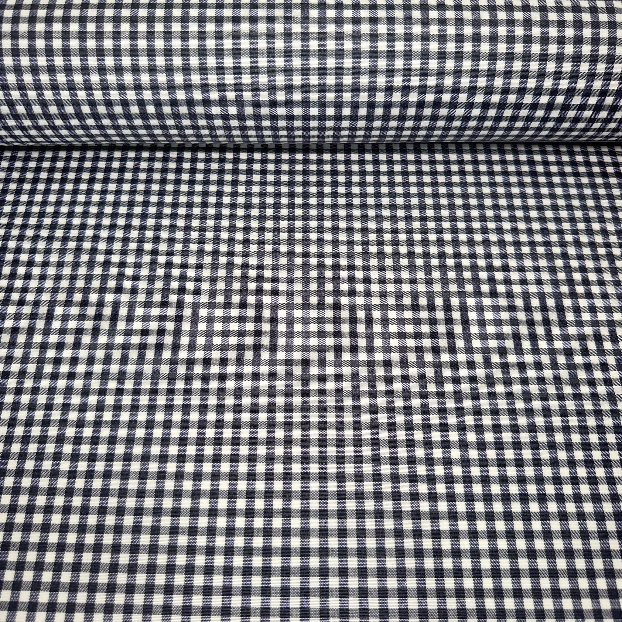 Cuadro Vichy Tejido Antimanchas Azul Marino (Ancho 1,40M)