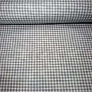Cuadro Vichy Tejido Antimanchas Gris Plata (Ancho 1,40M)