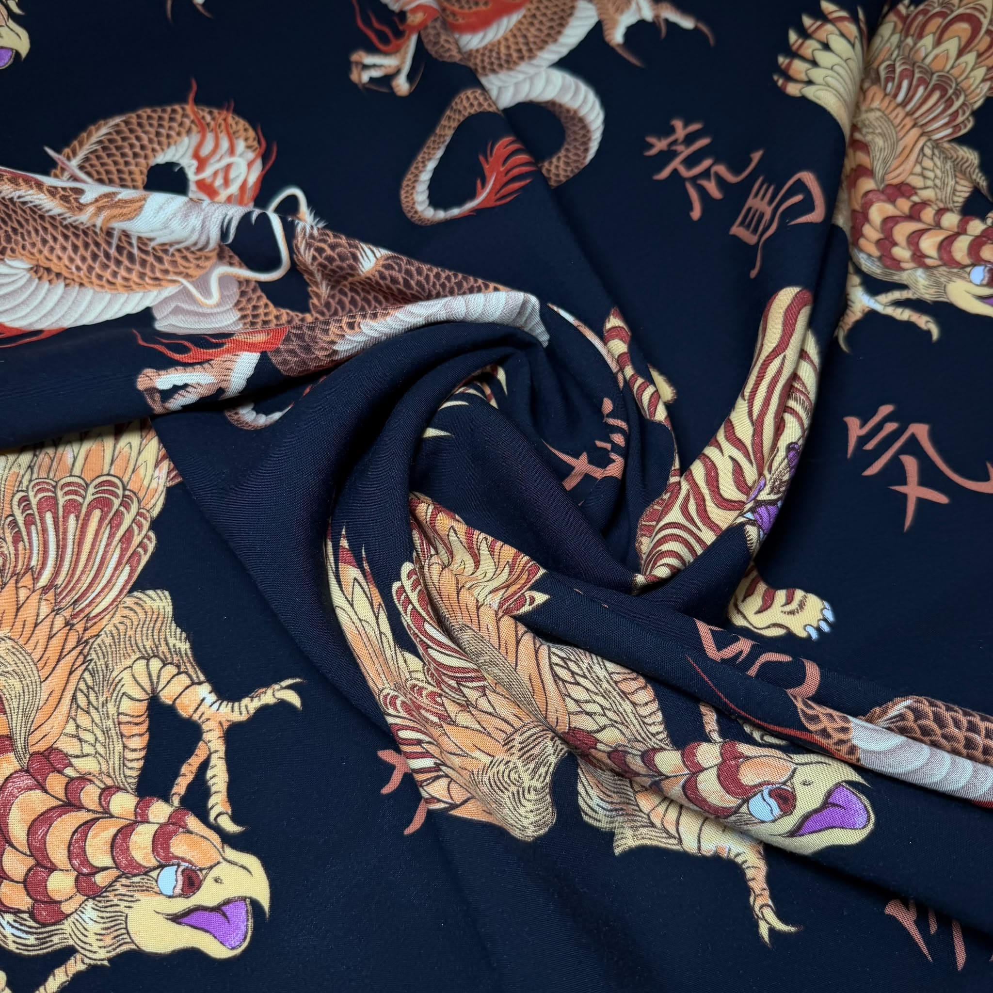 Tejido Estampado Asiático (Ancho 1,50M) - Imagen 3