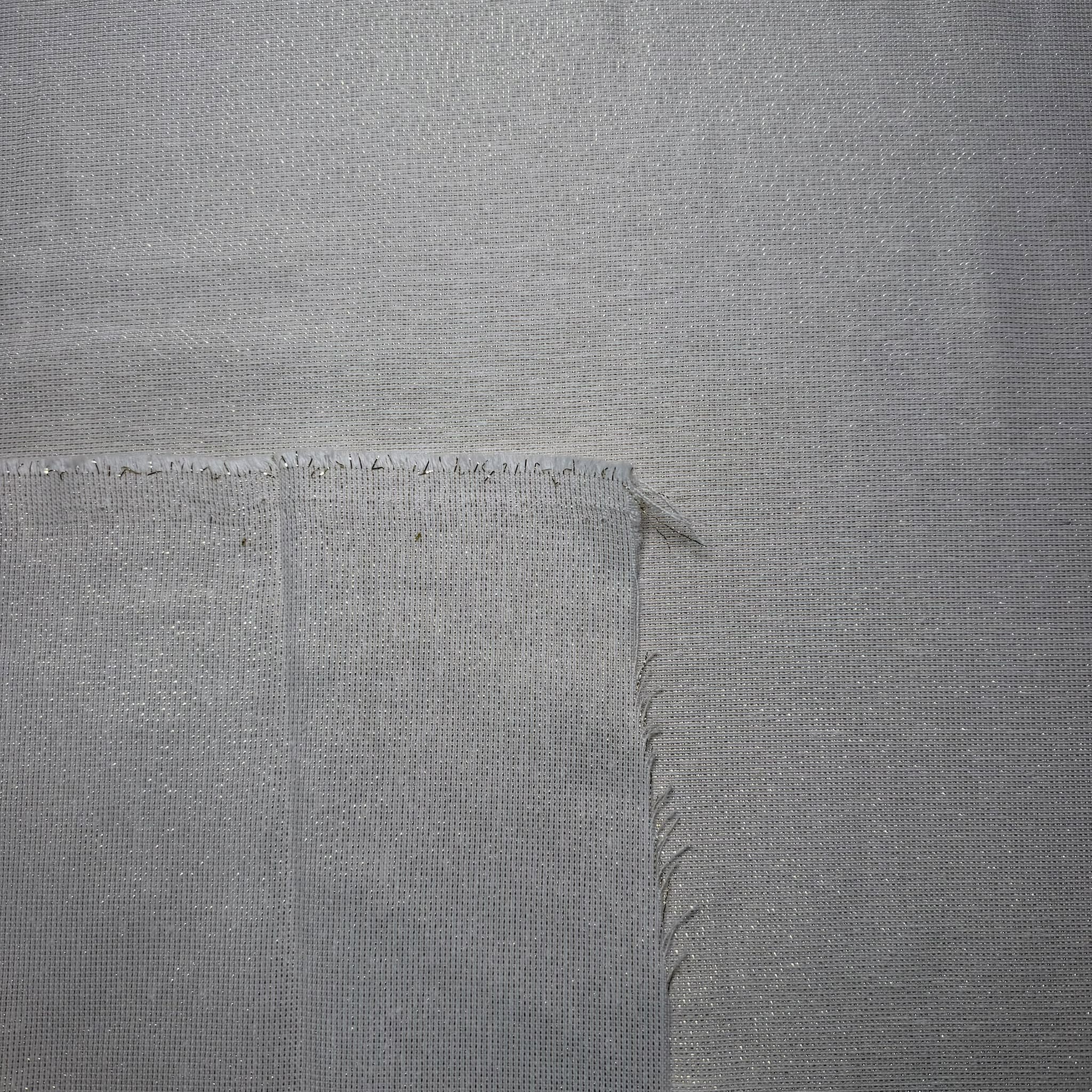 Loneta Blanca Lúrex Oro (Ancho 2,80M) - Imagen 2