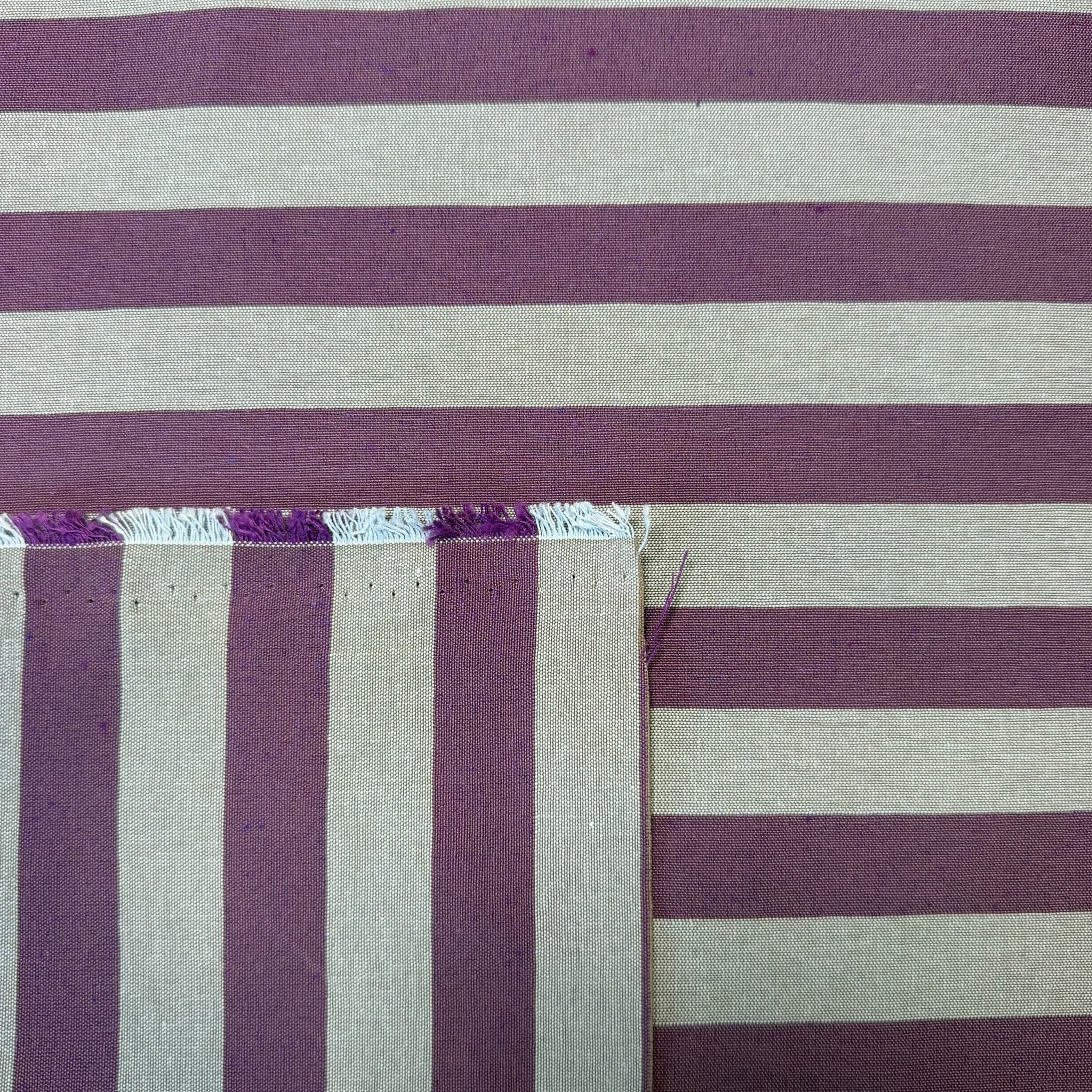Loneta Tejida Rayas Lila y Morado (Ancho 2,90M) - Imagen 2