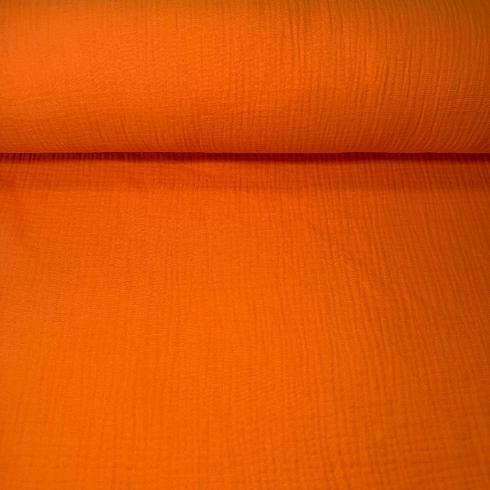 Tela Doble Gasa Bambula Naranja (Ancho 1,40M)