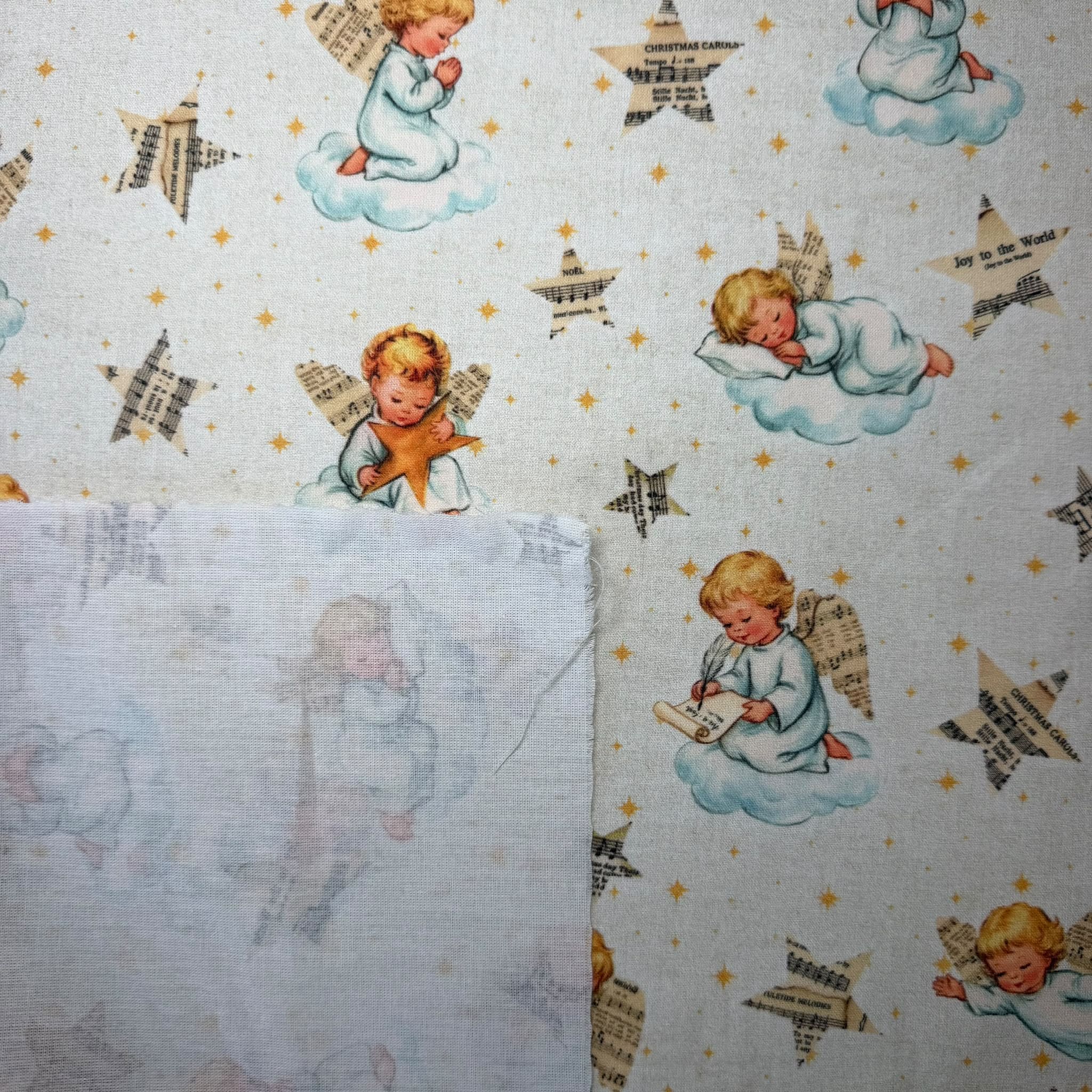 Popelín de Algodón Angelitos (Ancho 1,50M) - Imagen 2