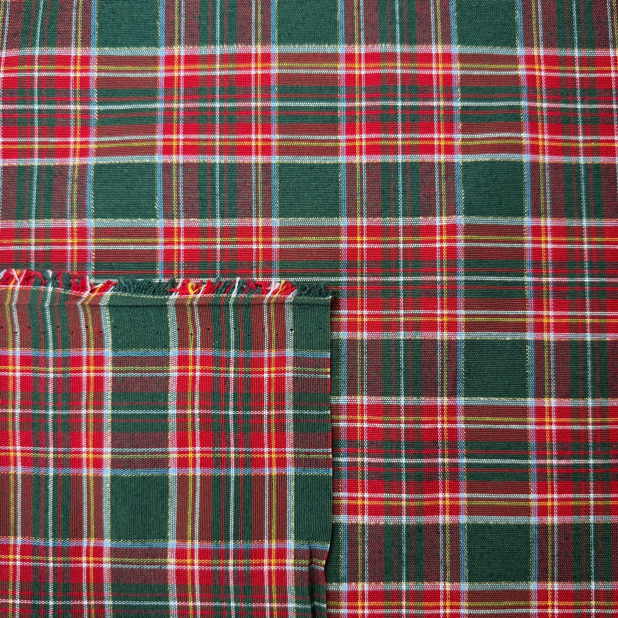 Cuadros Escoceses Pequeños Verdes con Lurex (Ancho 3,20M) - Imagen 2