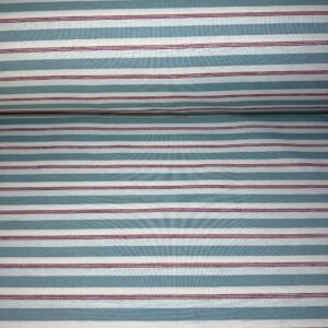 Tela de Half Panamá Rayas Vichy Celeste (Ancho 2,80M)