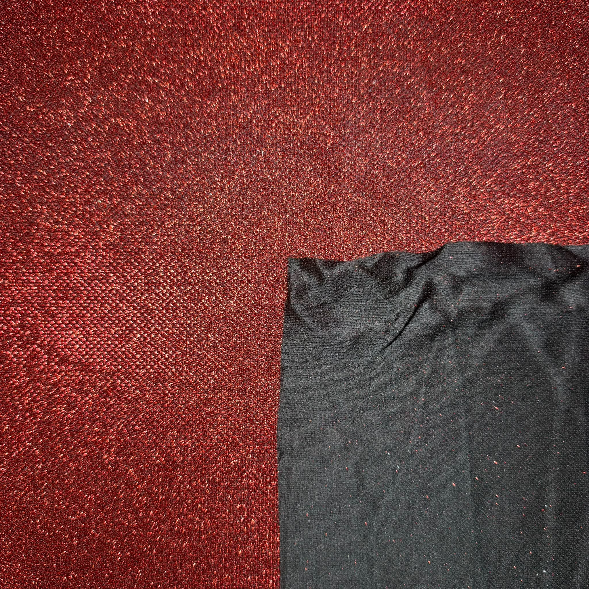 Tela de Purpurina Roja (Ancho 1,40M) - Imagen 2