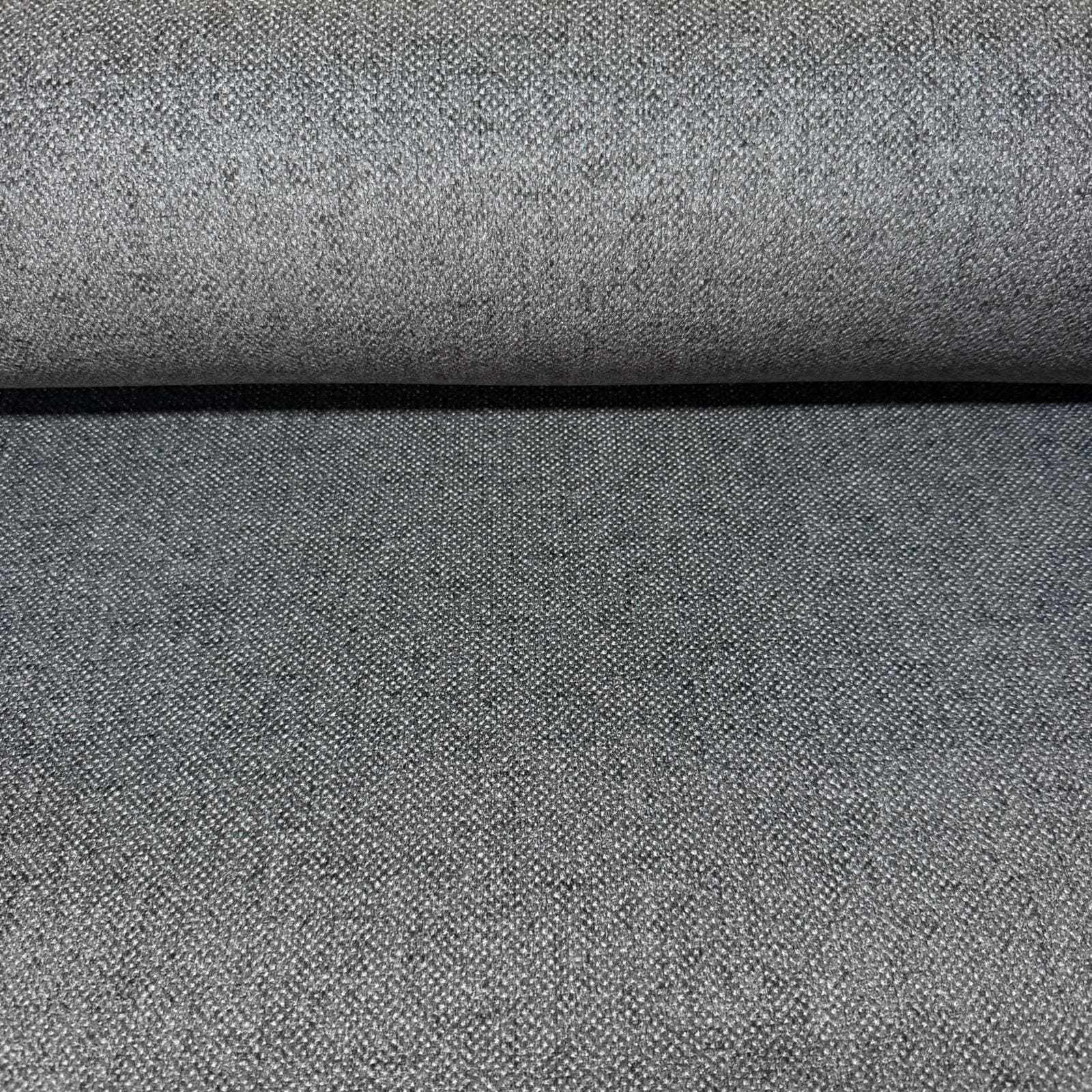 Tela de Tapicería Trama Fina Gris Oscuro (Ancho 1,45M)