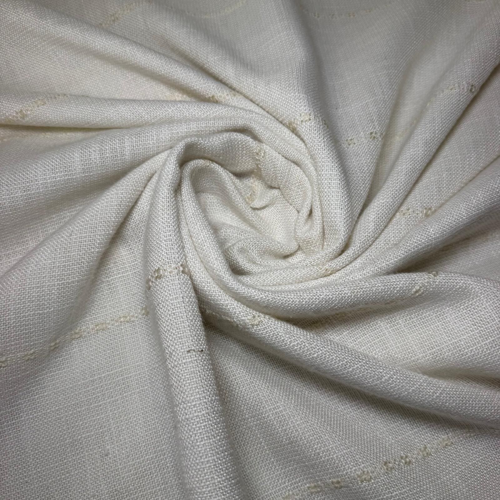 Tela de Visillo Crudo Rayas Beige (Ancho 3,10M) - Imagen 2