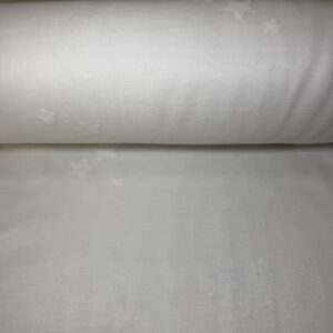 Tela de Visillo Estrellas Blanco (Ancho 3,10M)