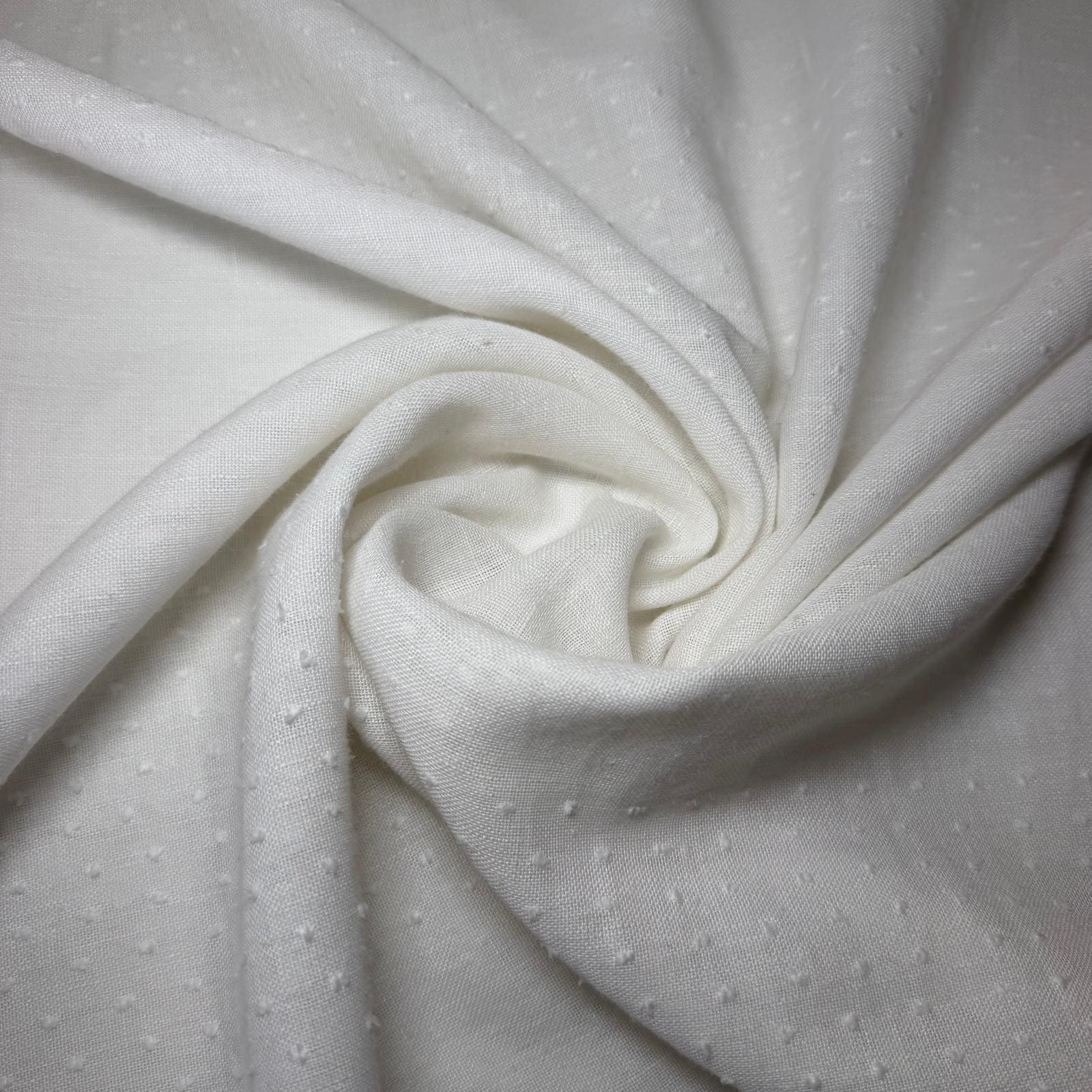Tela de Visillo Blanca Puntitos (Ancho 3M) - Imagen 2