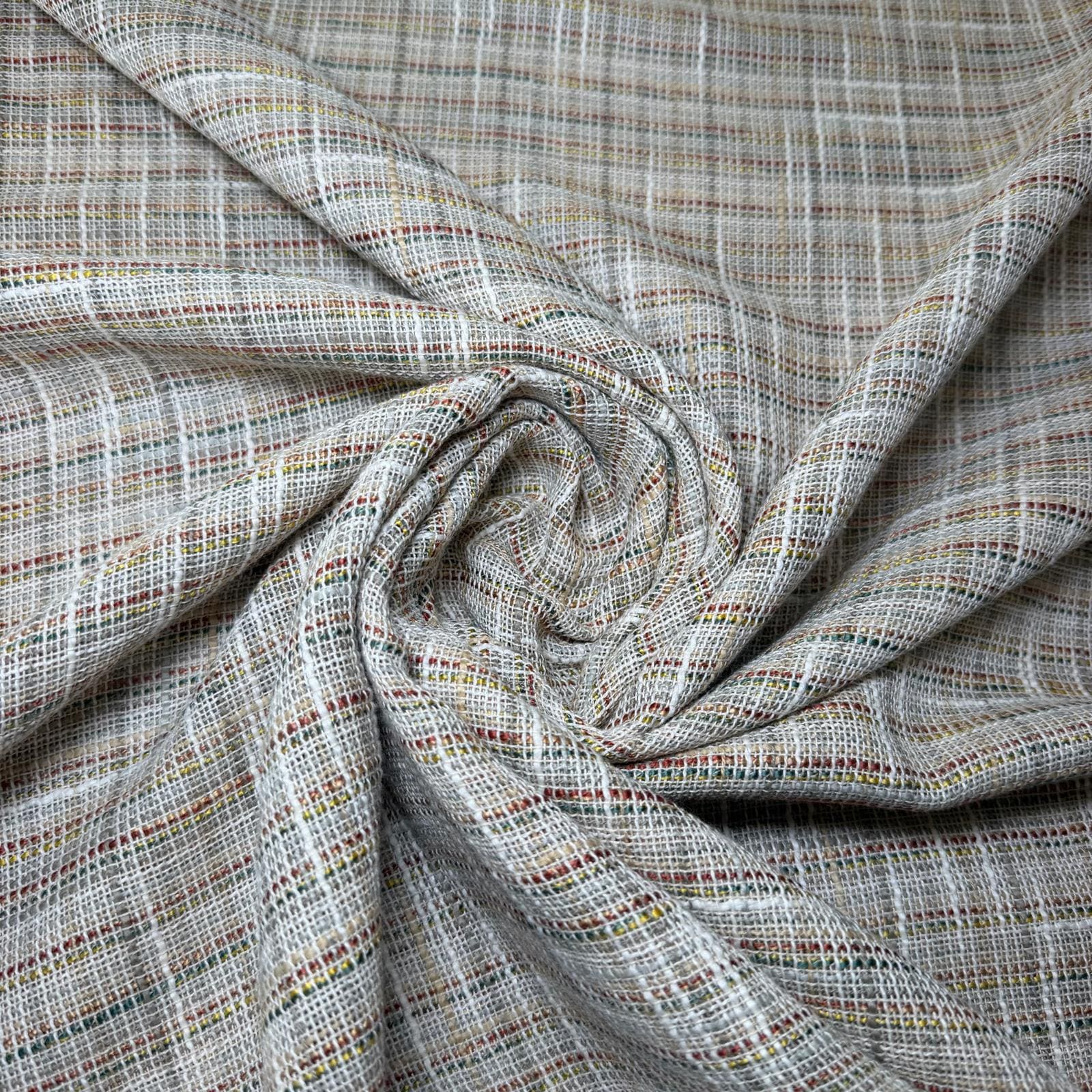 Tela de Visillo Rústica Rayas Colores (Ancho 3,10M) - Imagen 2