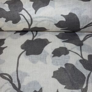 Tela de Visillo Motivos Florales Beige (Ancho 3M)