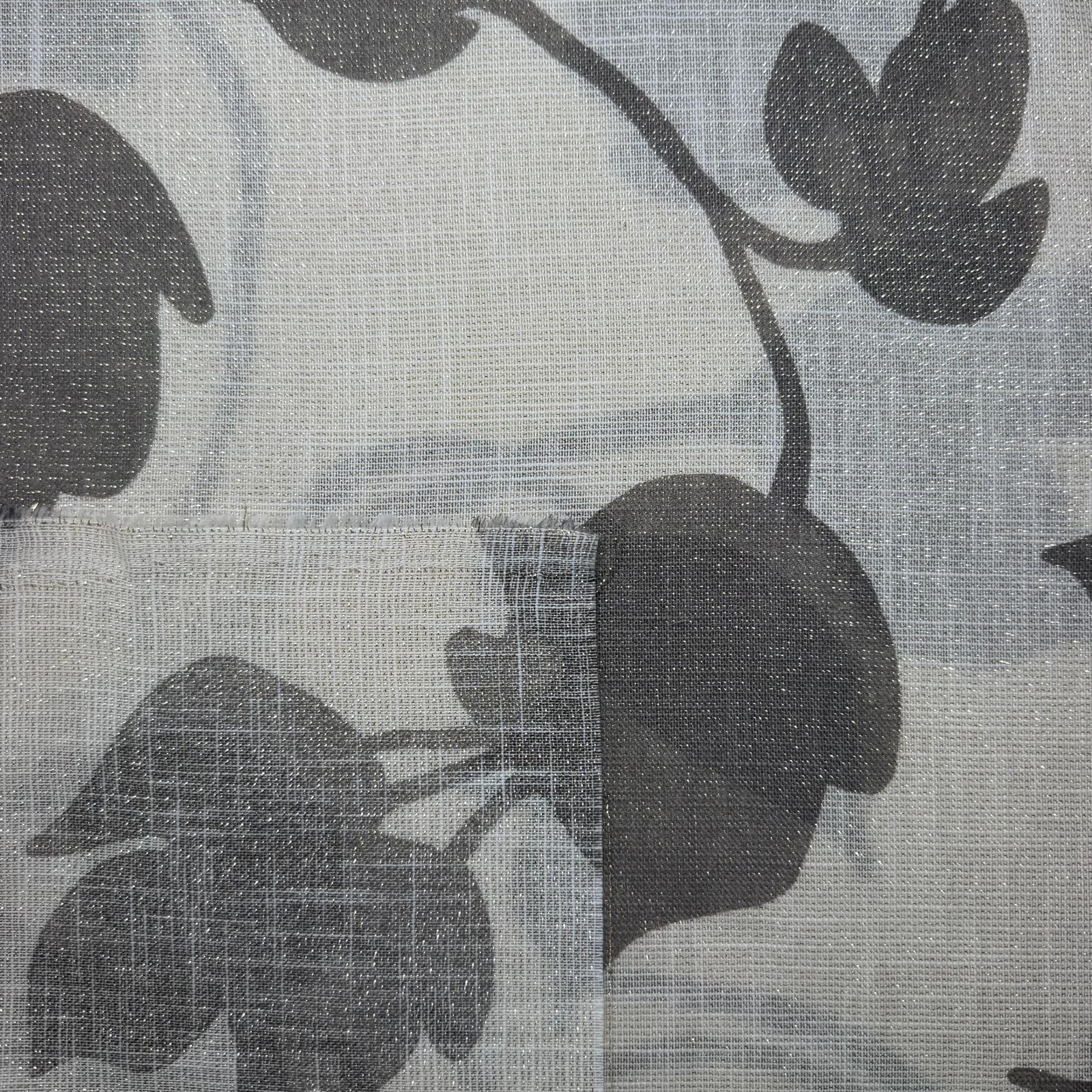 Tela de Visillo Motivos Florales Beige (Ancho 3M) - Imagen 3