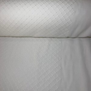 Tela de Visillo Cuadros Blanco (Ancho 3,10M)