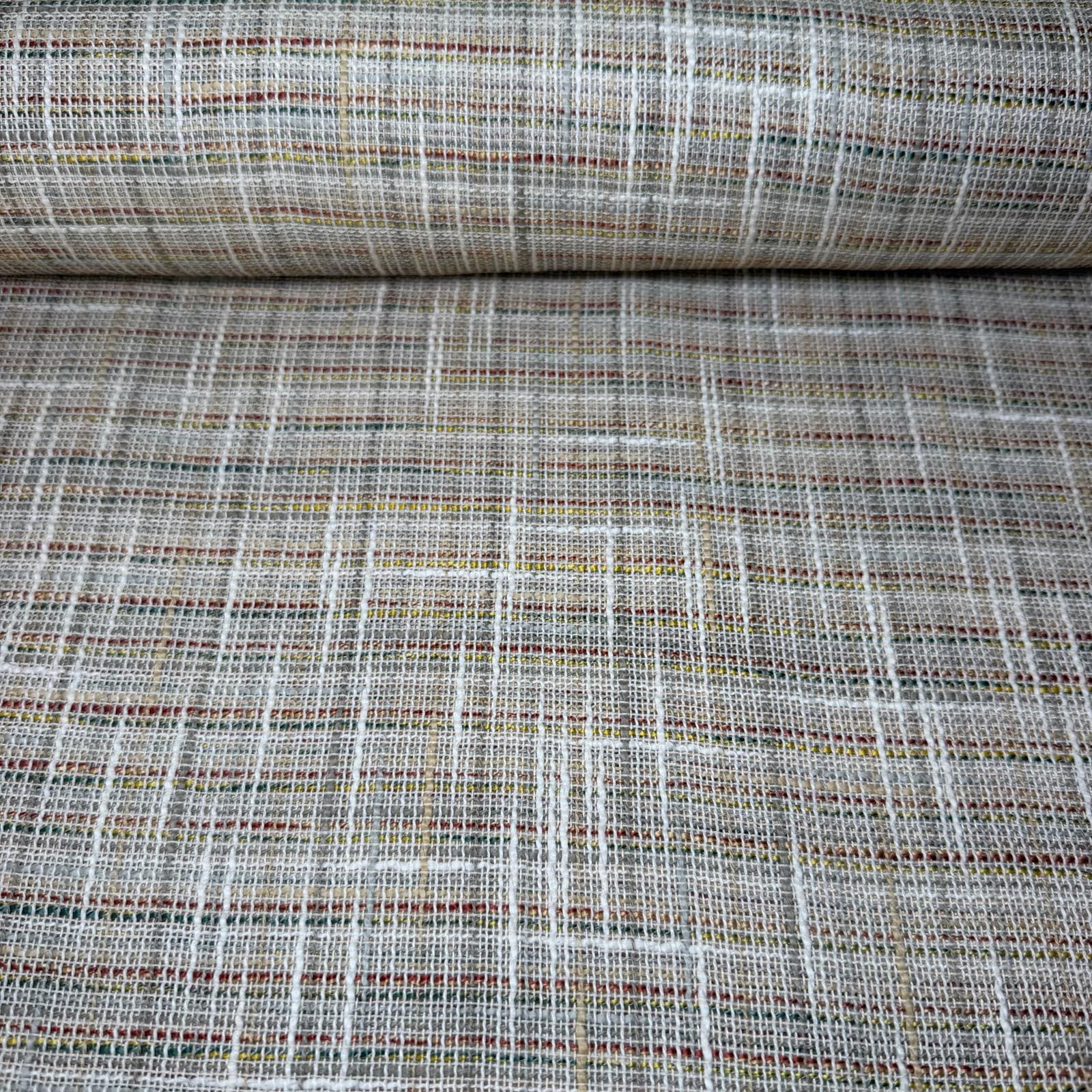 Tela de Visillo Rústica Rayas Colores (Ancho 3,10M)