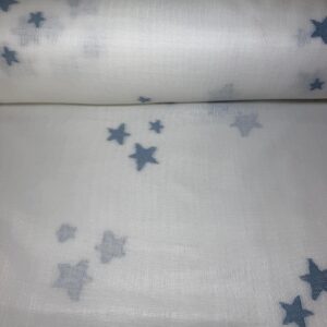 Tela de Visillo Estrellas Celeste (Ancho 3,10M)