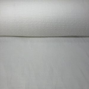 Tela de Visillo Blanca Puntitos (Ancho 3M)