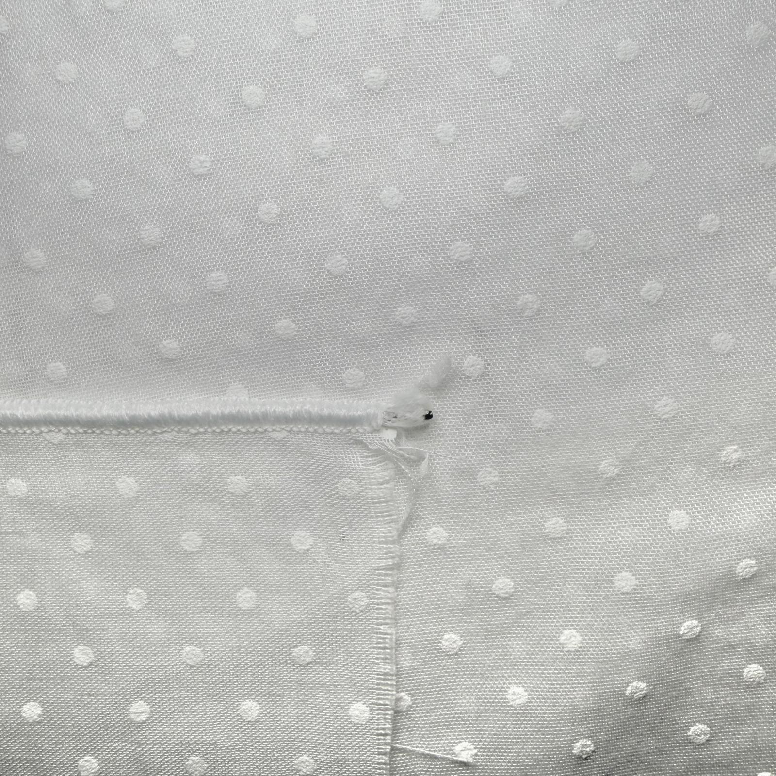 Tela de Visillo Mini Puntos Fondo Blanco (Ancho 2,80M) - Imagen 3