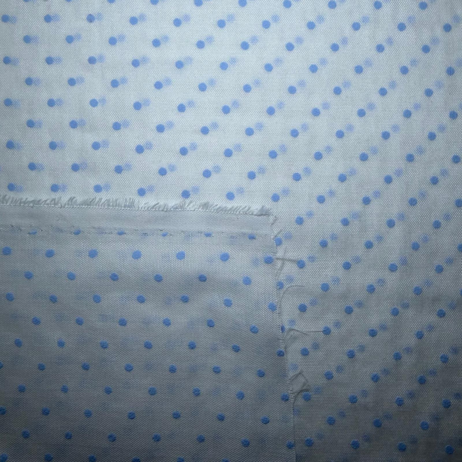 Tela de Visillo Mini Puntos Fondo Blanco (Ancho 2,80M) - Imagen 3