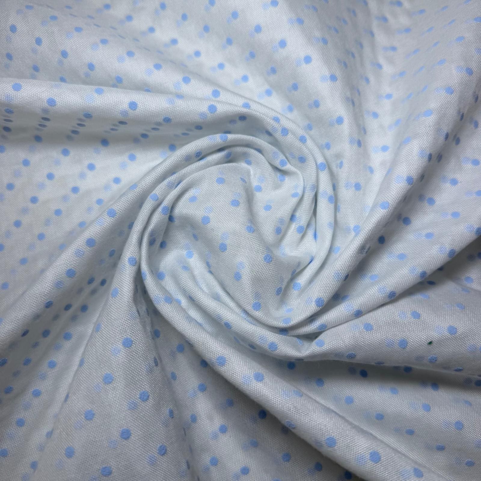 Tela de Visillo Mini Puntos Fondo Blanco (Ancho 2,80M) - Imagen 2
