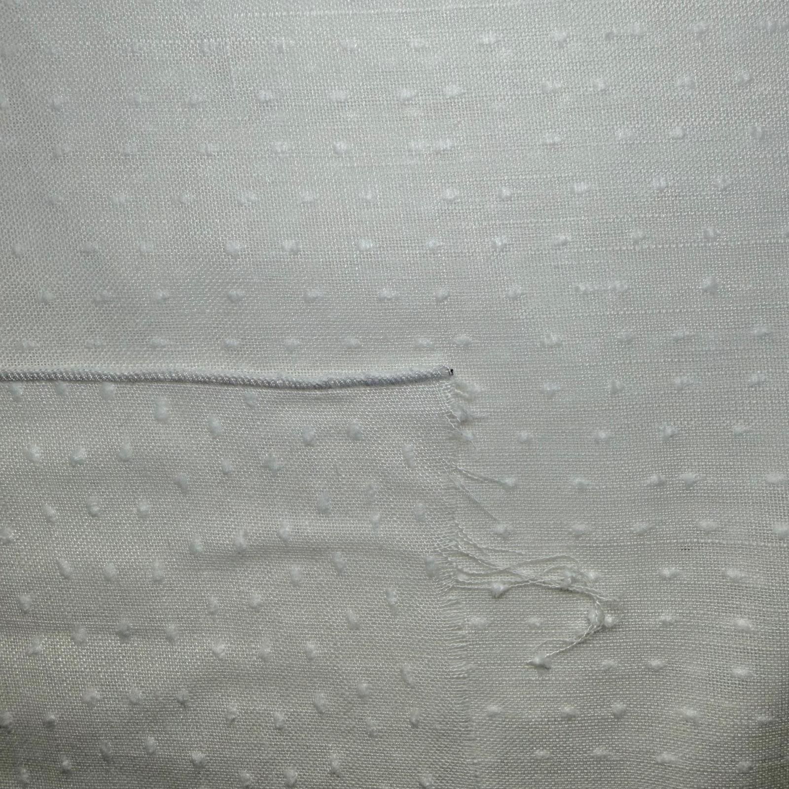 Tela de Visillo Tipo Plumeti Blanco (Ancho 3M) - Imagen 3