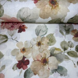Tela de Visillo Flores Grandes (Ancho 3M)