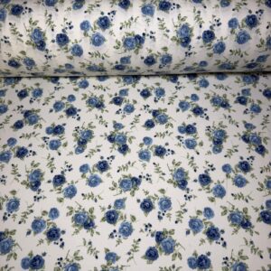 Tela de Villela Florecitas Azules (Ancho 1,50M)