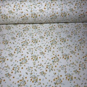 Tela de Batista Floral Mostaza (Ancho 1,50M)