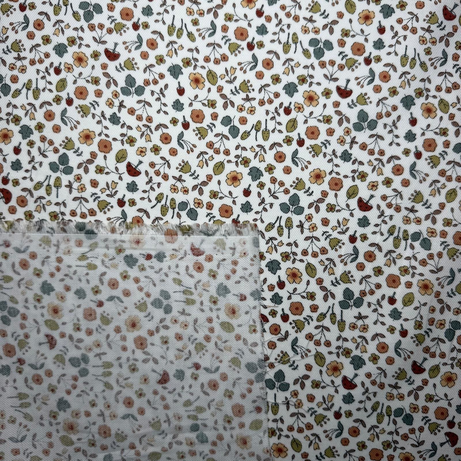 Tela de Villela Mini Flores Silvestres (Ancho 1,50M) - Imagen 3