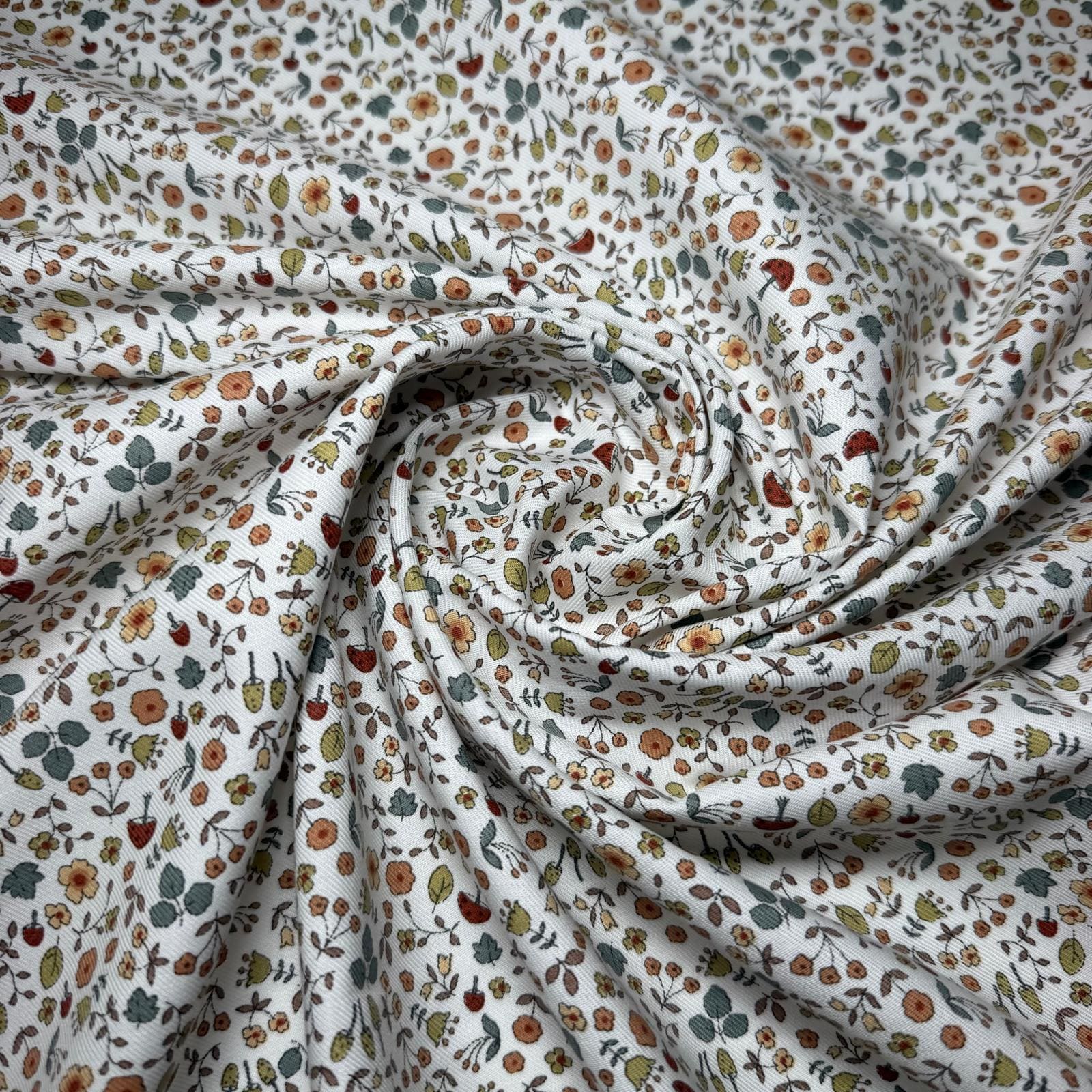 Tela de Villela Mini Flores Silvestres (Ancho 1,50M) - Imagen 2
