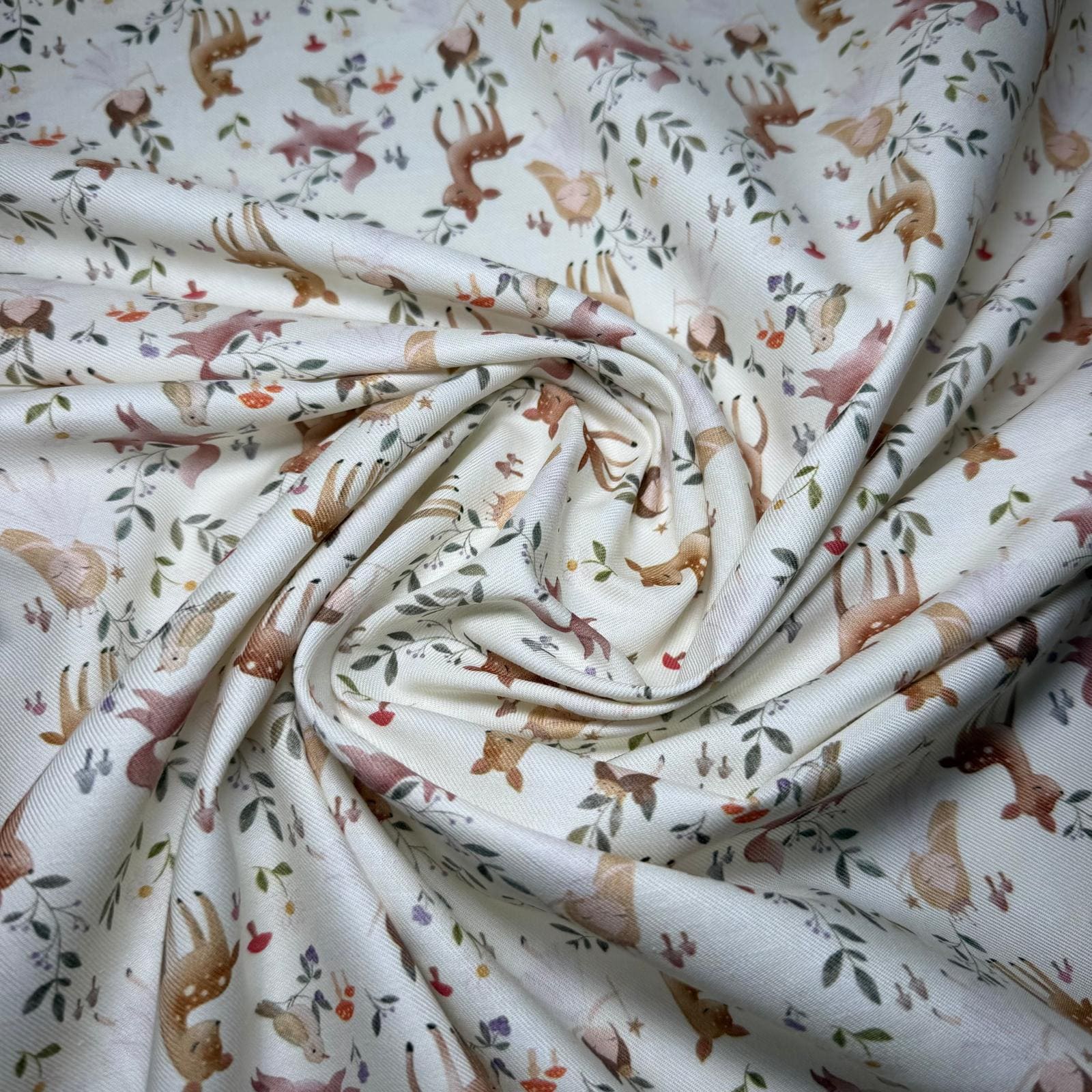 Tela de Villela Mini Flores Circulares (Ancho 1,50M) - Imagen 2