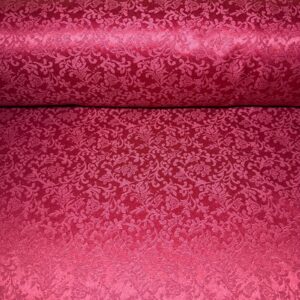Tela de Jacquard Brocado Granate Claro (Ancho 2,80M)