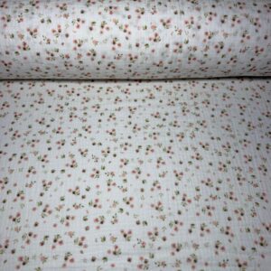 Tela de Doble Gasa Bambula Floral (Ancho 1,45M)