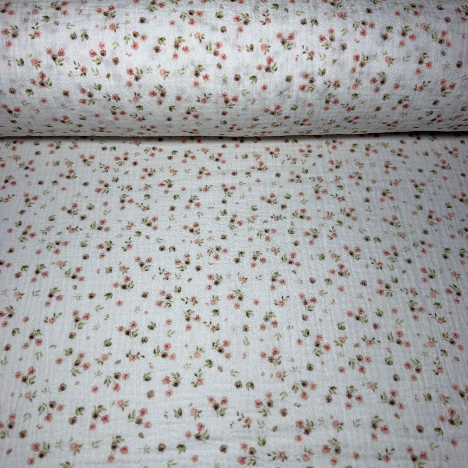 Tela de Doble Gasa Bambula Floral (Ancho 1,45M)