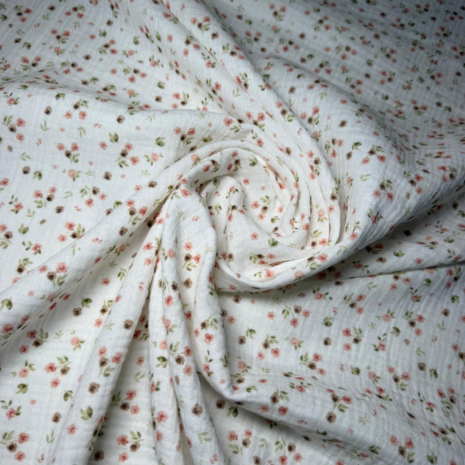 Tela de Doble Gasa Bambula Floral (Ancho 1,45M) - Imagen 2