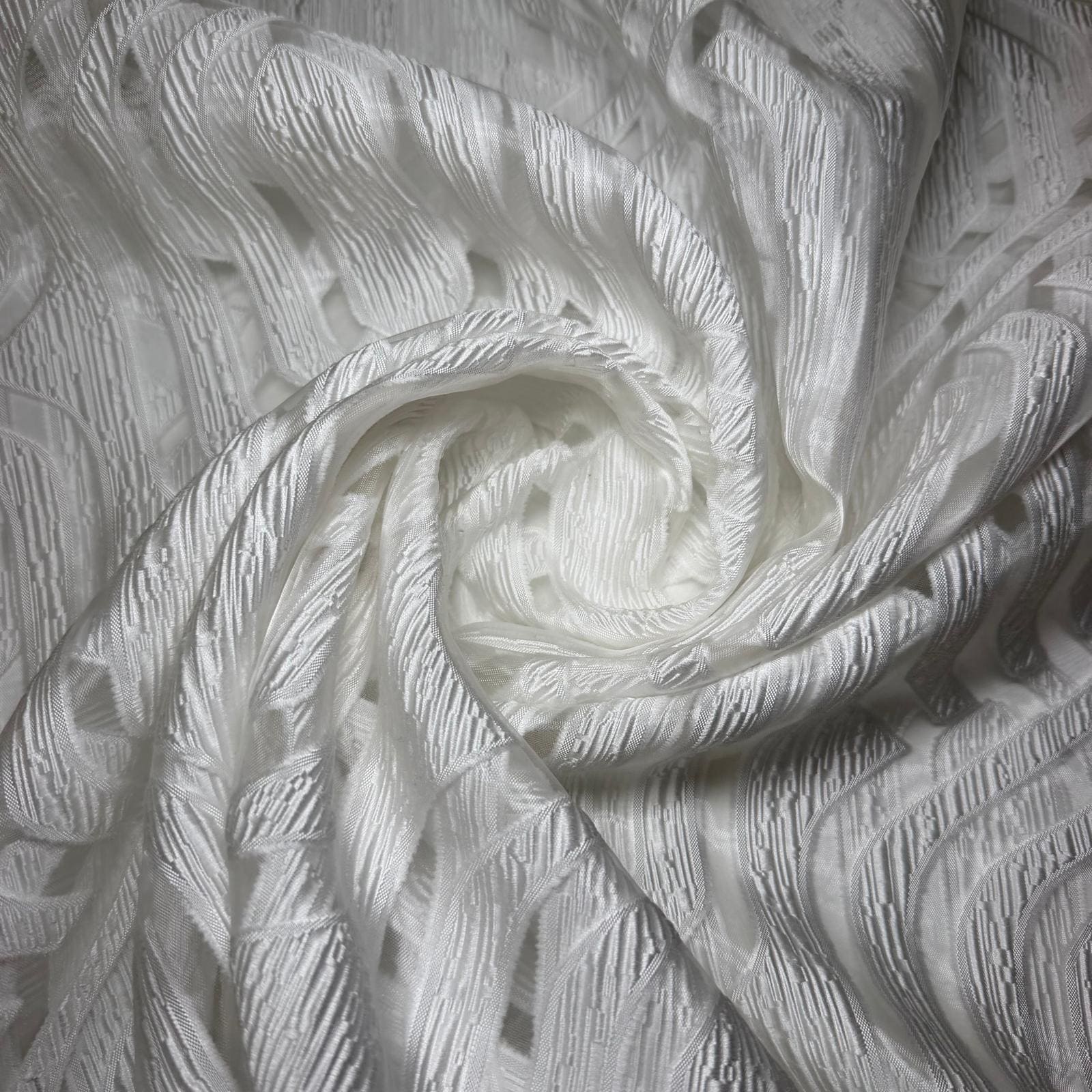 Tela de Visillo Transparencias Blancas (Ancho 3M) - Imagen 2